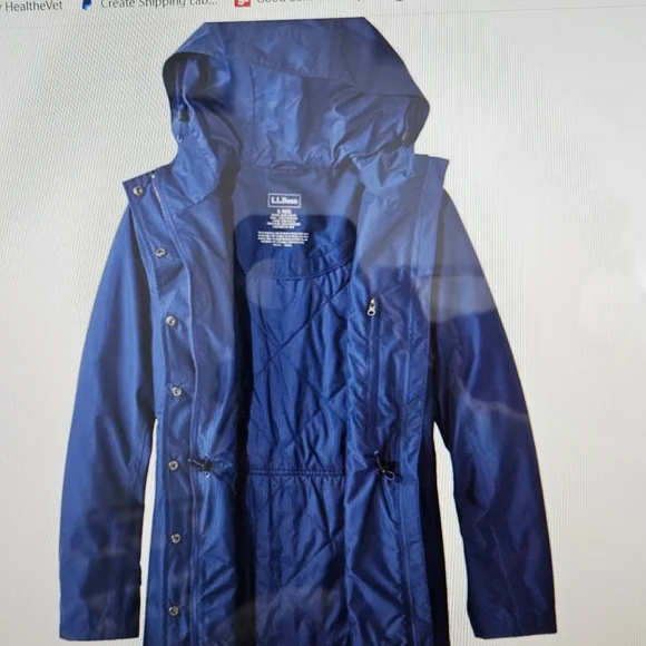 L.L. Bean Dark Blue Women's Jacket - Picture 3 of 7